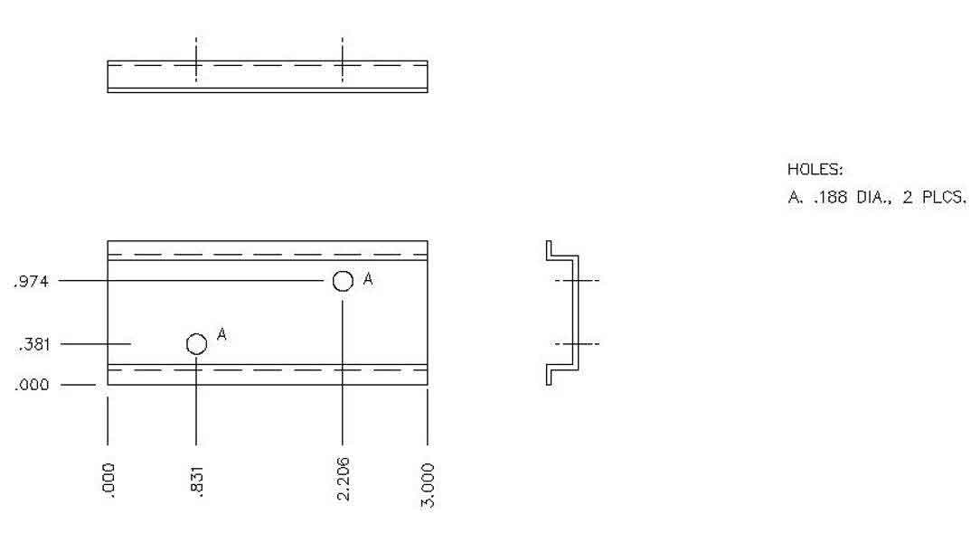 Tragschiene 76,2 mm